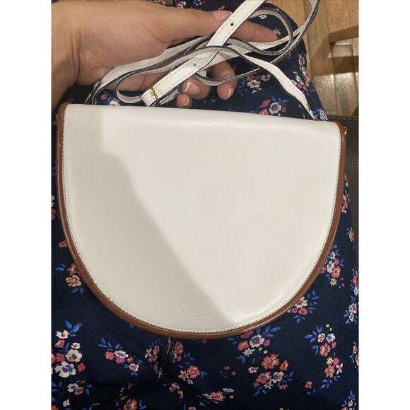 Roberta Firenze White Leather Crossbody Purse Shoulder Bag Slim Women’s Italy - Picture 5 of 10